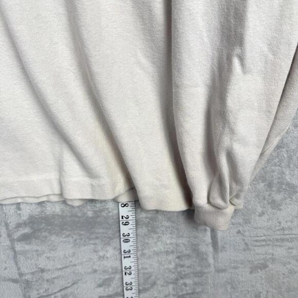 Vintage Point Zero 1955 Sweatshirt Made in Korea Size M Cream ‘Good Look’ Y2K - Picture 8 of 8